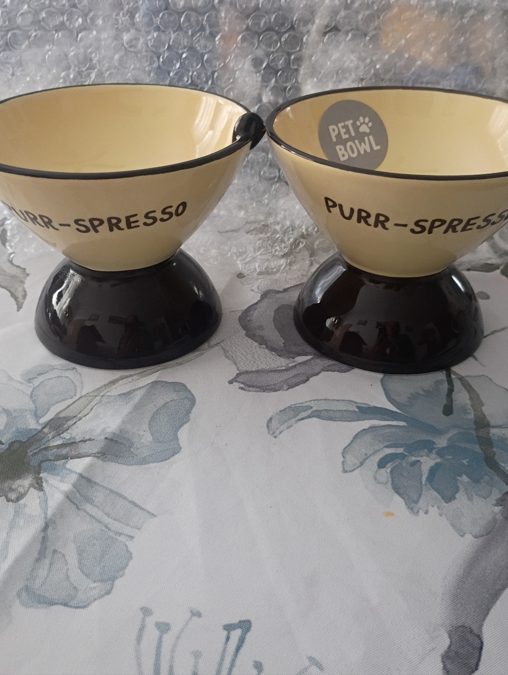 Espresso Meow-tini Ceramic CAT Bowls